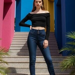 Celebrity Pink 24 The Lifter Body Sculpt Jeans Dark‎ Wash High Rise 3X NWT